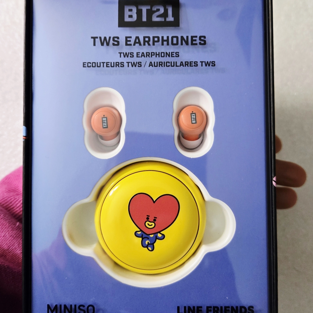 Miniso BT21 TWS Earphones - Pink